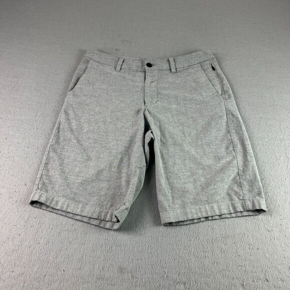 Lululemon Commission Shorts Mens‎ Size 30 Gray Chino Oxford Casual - Picture 1 of 10